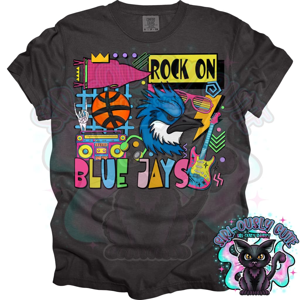 90S Rock On Blue Jays Basketball Mascot