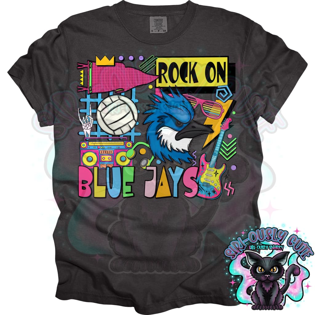 90S Rock On Blue Jays Volleyball Mascot