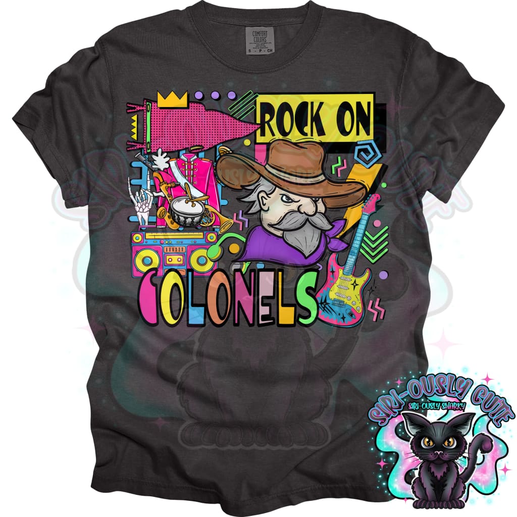 90S Rock On Colonels Marching Band Mascot