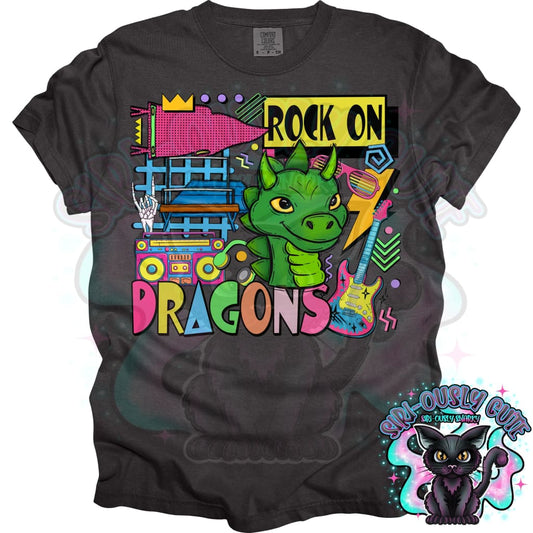 90S Rock On Dragons Gymnastics Mascot