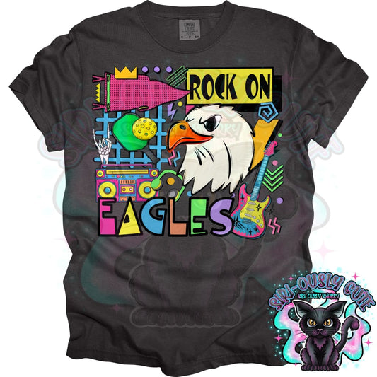 90S Rock On Eagles Pickleball Mascot