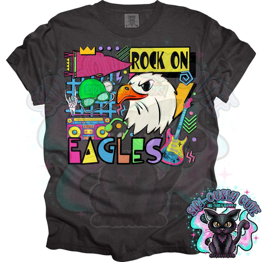 90S Rock On Eagles Swim Mascot