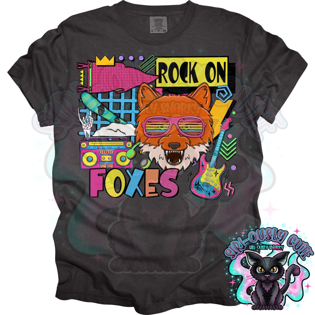 90S Rock On Foxes Snowboarding Mascot