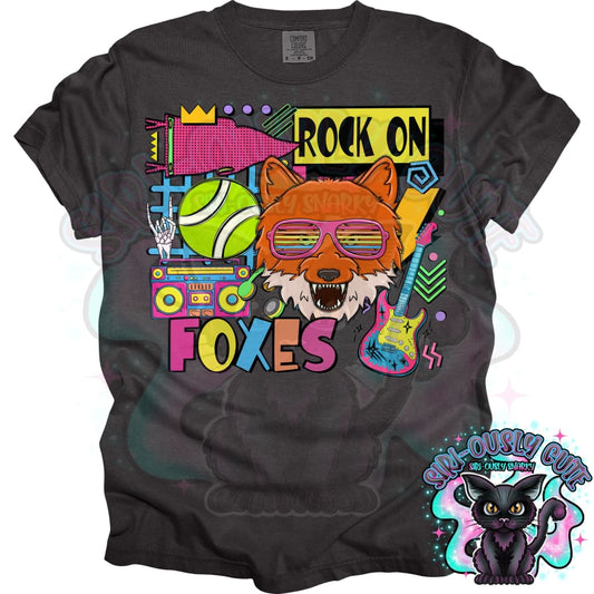 90S Rock On Foxes Tennis Mascot