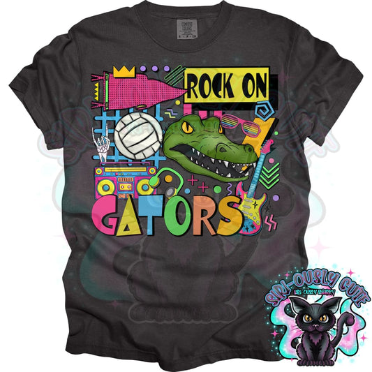 90S Rock On Gators Volleyball Mascot