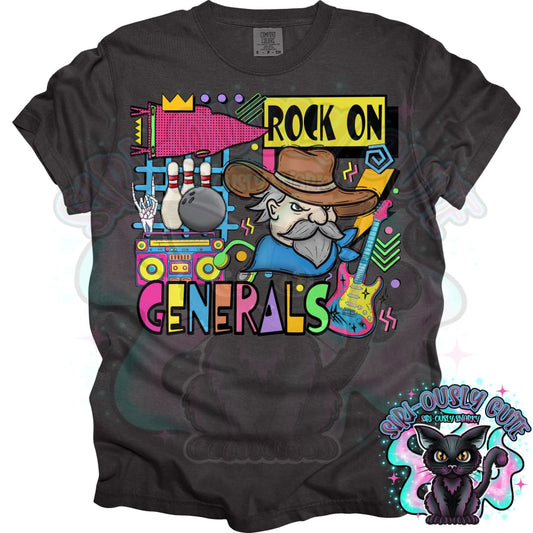 90S Rock On Generals Bowling Mascot