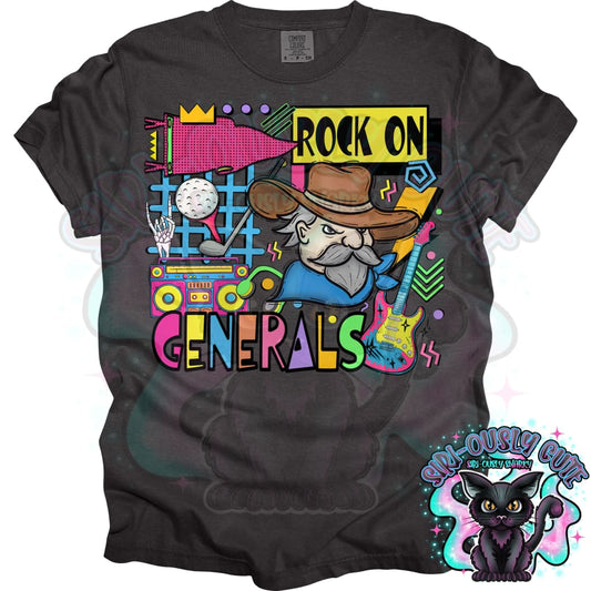 90S Rock On Generals Golf Mascot