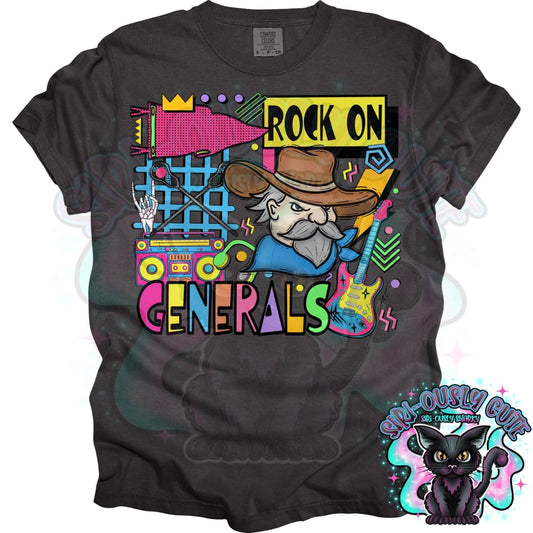 90S Rock On Generals Lacrosse Mascot