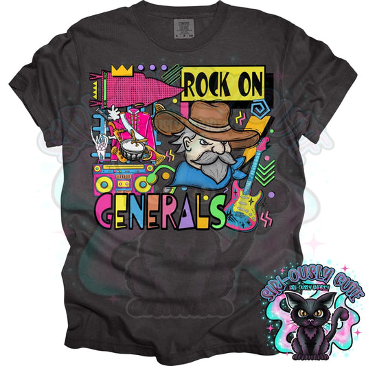 90S Rock On Generals Marching Band Mascot