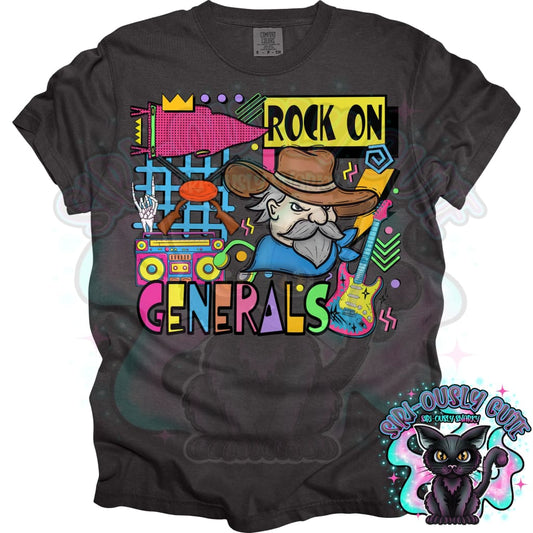 90S Rock On Generals Shooting Mascot