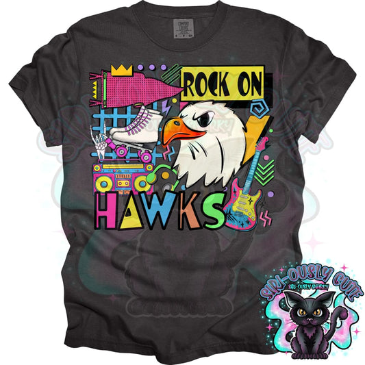 90S Rock On Hawks 2 Rollerblading Mascot