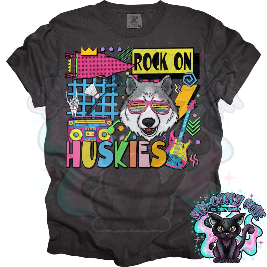 90S Rock On Huskies Badminton Mascot