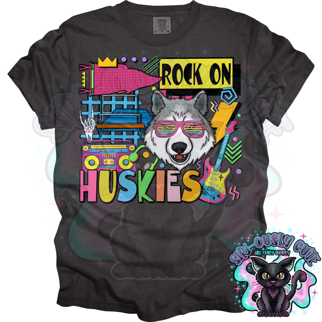 90S Rock On Huskies Gymnastics Mascot