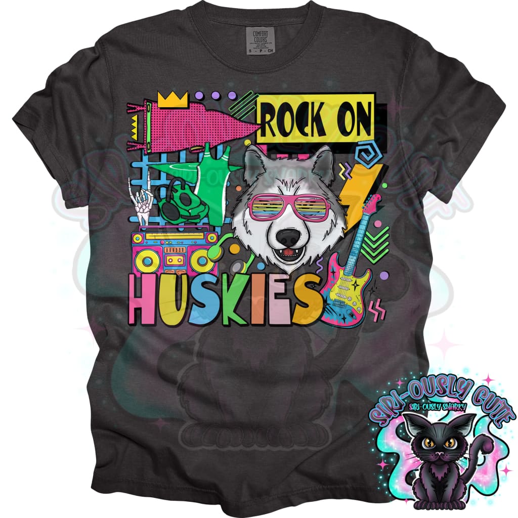 90S Rock On Huskies Wrestling Mascot