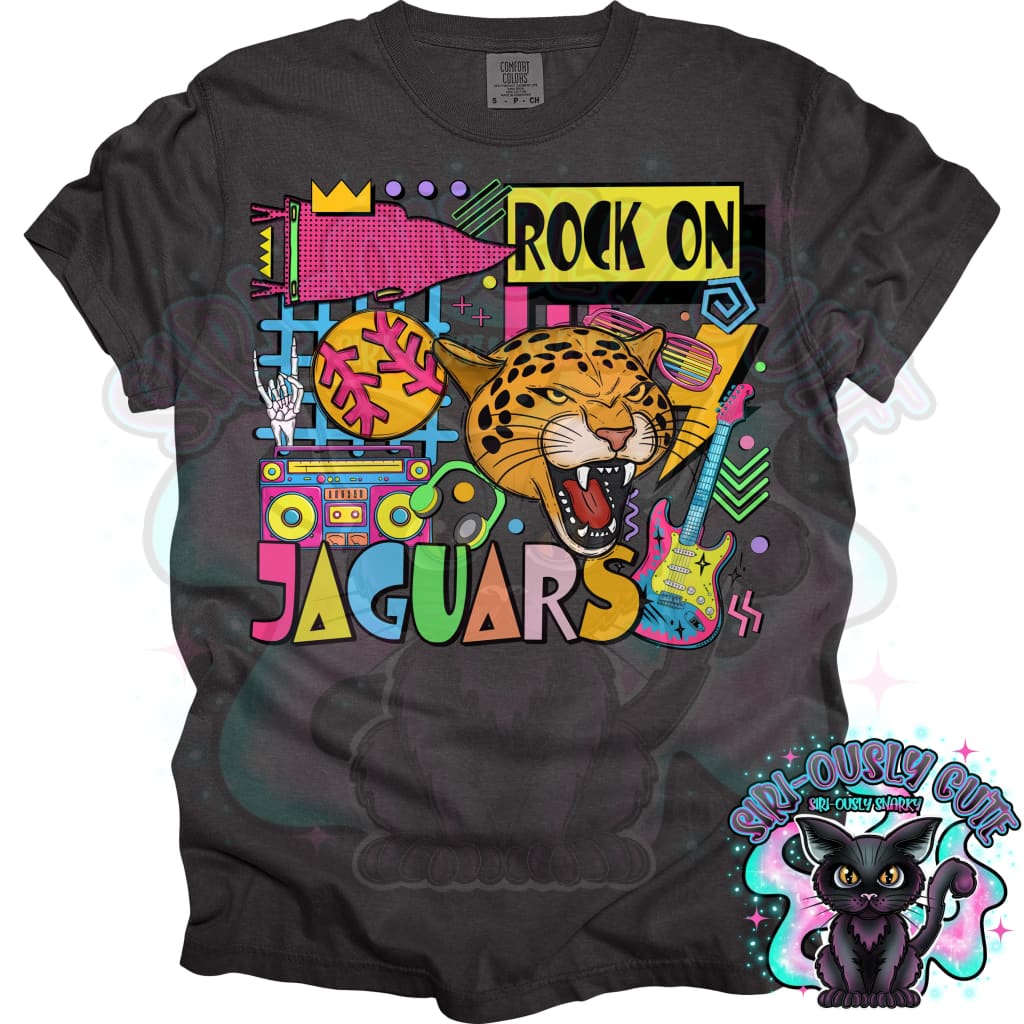 90S Rock On Jaguars Softball Mascot