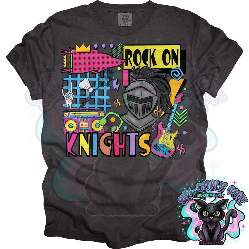90S Rock On Knights Badminton Mascot