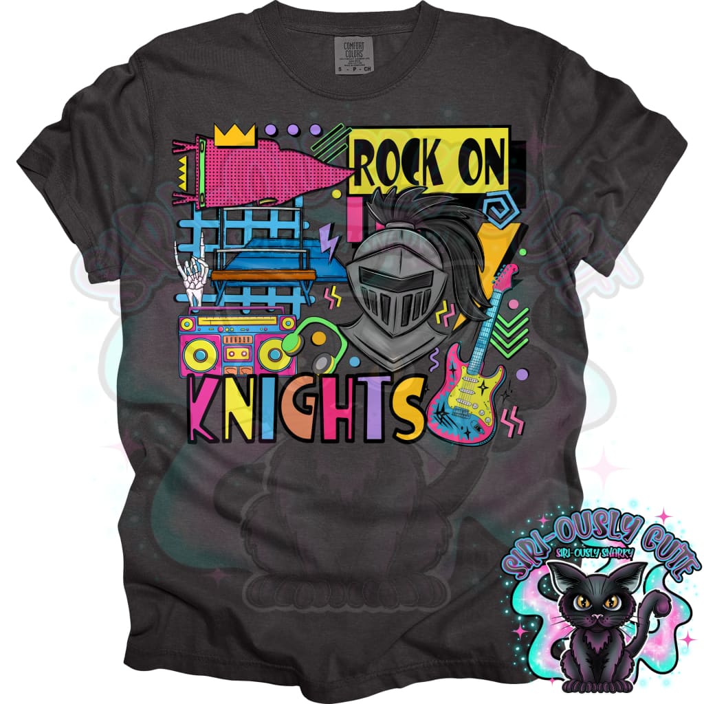 90S Rock On Knights Gymnastics Mascot