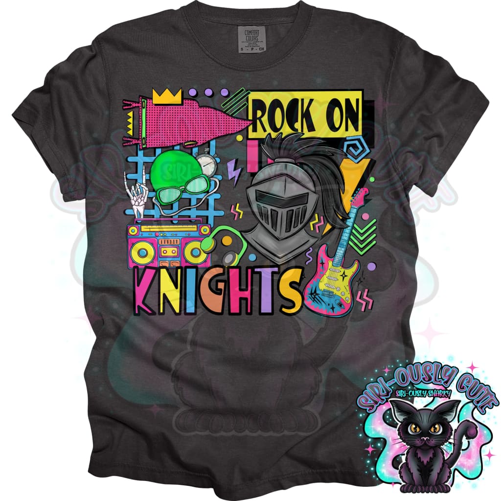 90S Rock On Knights Swim Mascot