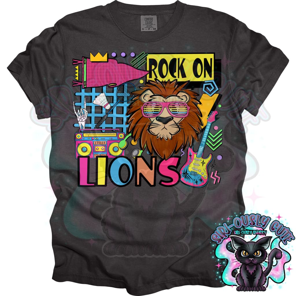 90S Rock On Lions badminton Mascot