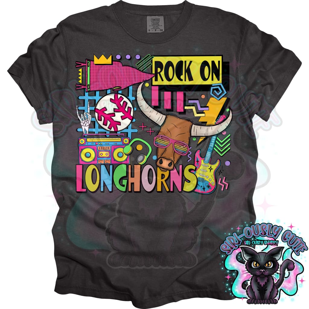 90S Rock On Longhorns Baseball Mascot