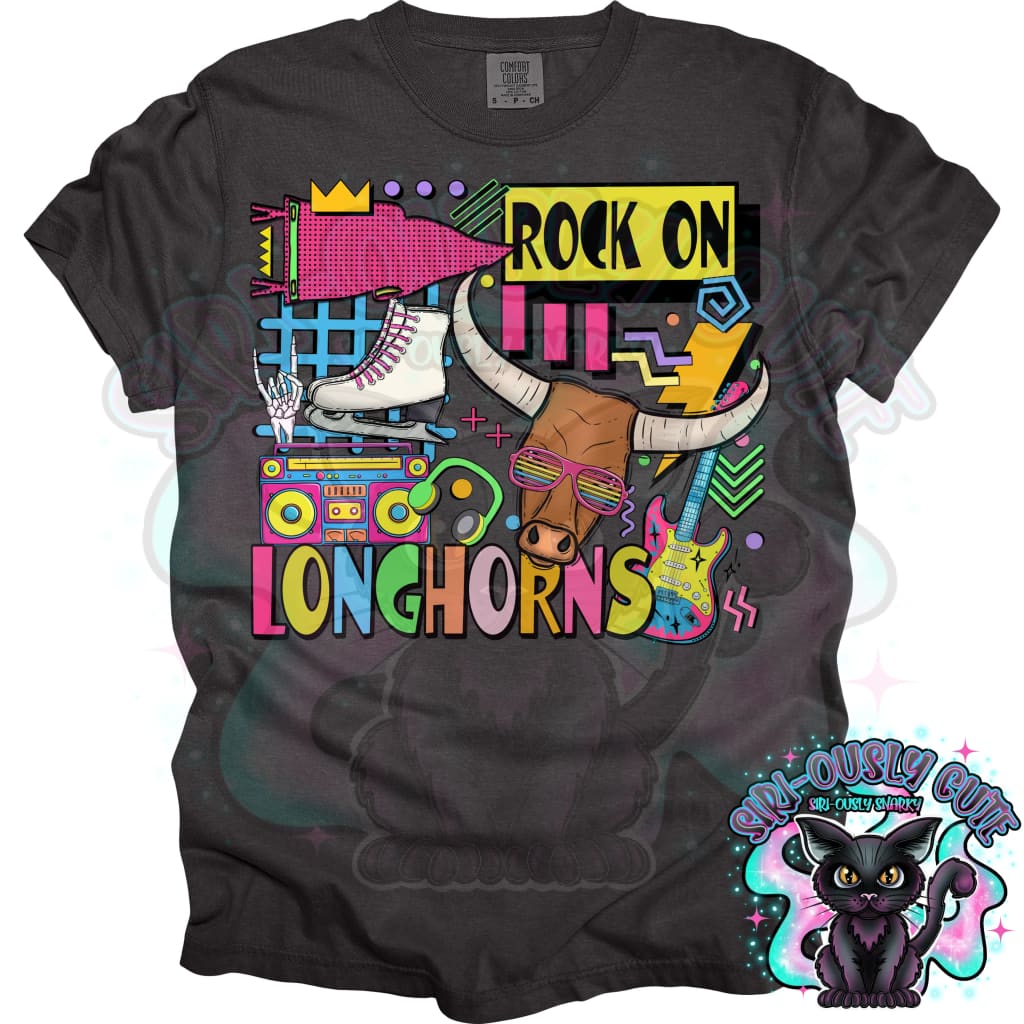 90S Rock On Longhorns Ice Skate Mascot