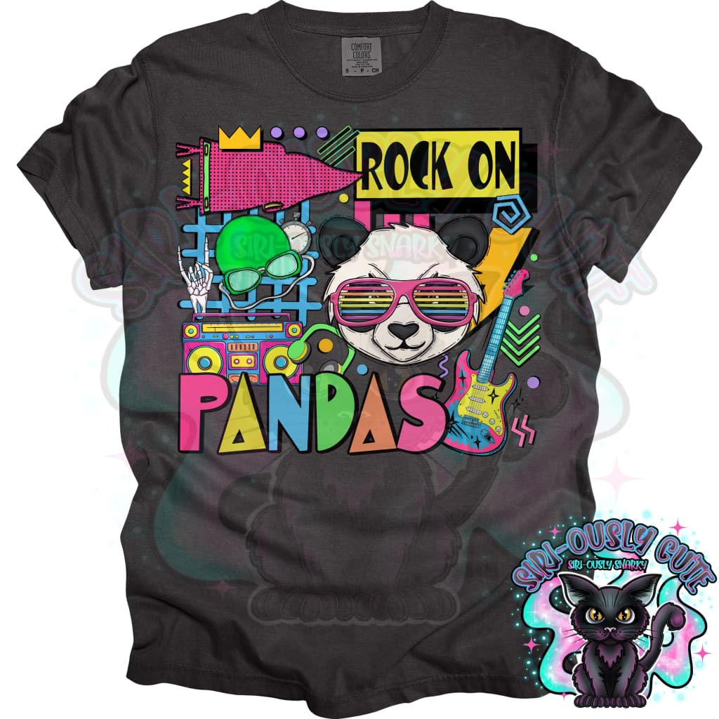 90S Rock On Pandas Swimming Mascot