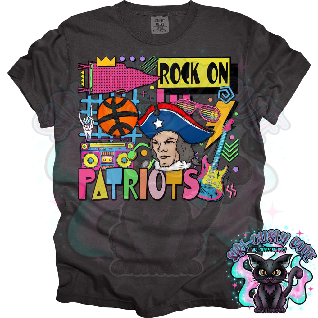 90S Rock On Patriots Basketball Mascot