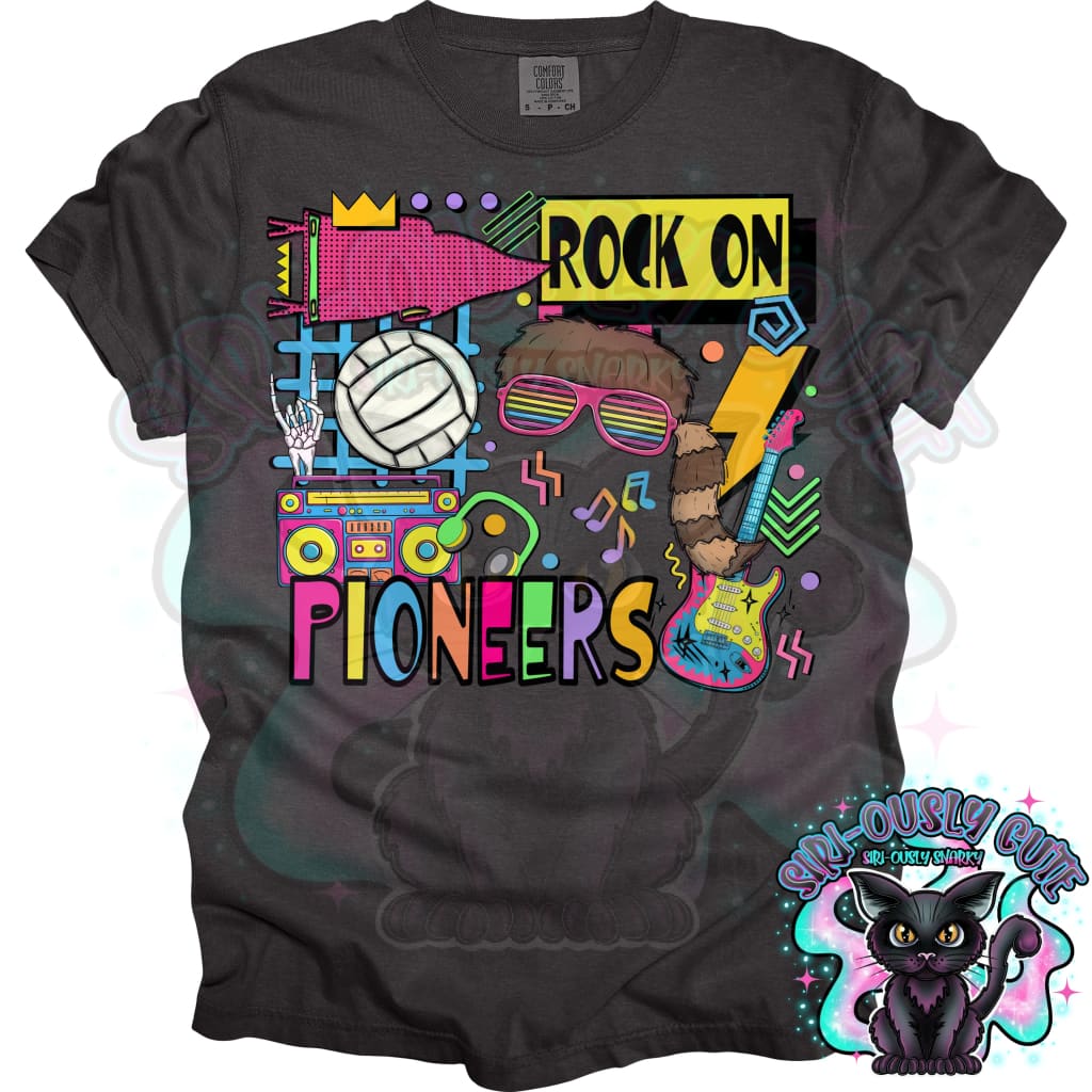 90S Rock On Pioneers Volleyball Mascot