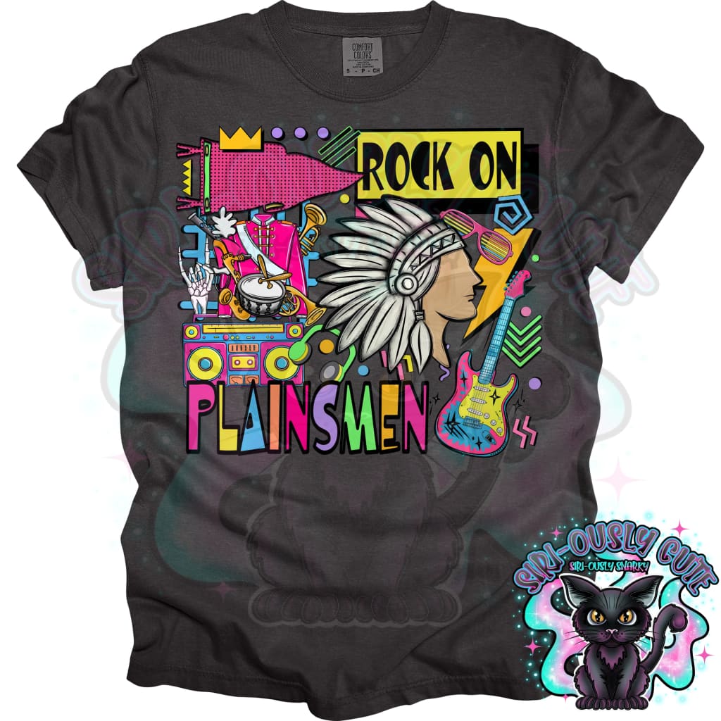 90S Rock On Plainsmen Marching Band Mascot