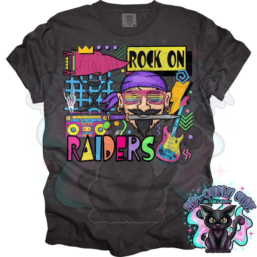 90S Rock On Raiders Hockey Mascot