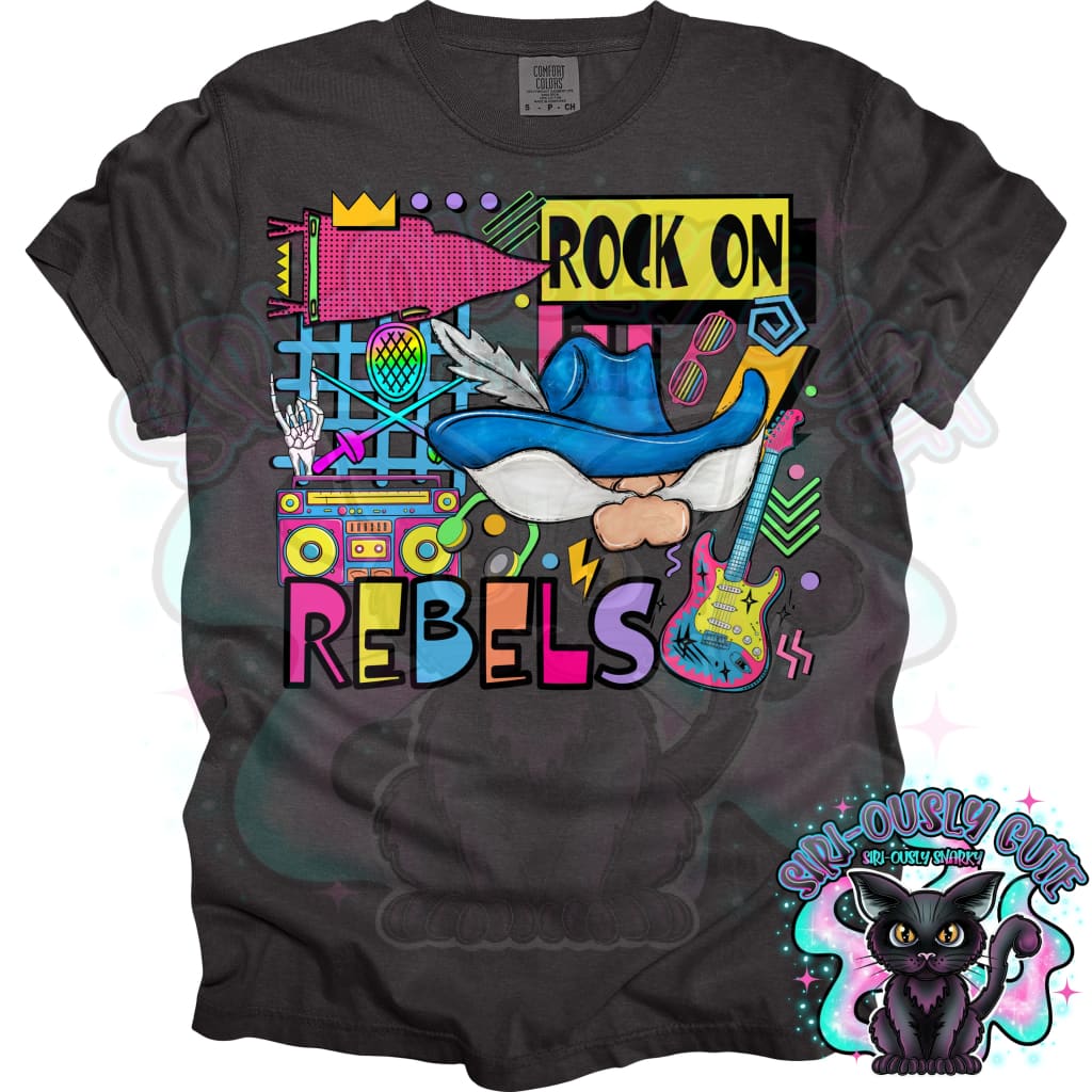90S Rock On Rebels Fencing Mascot