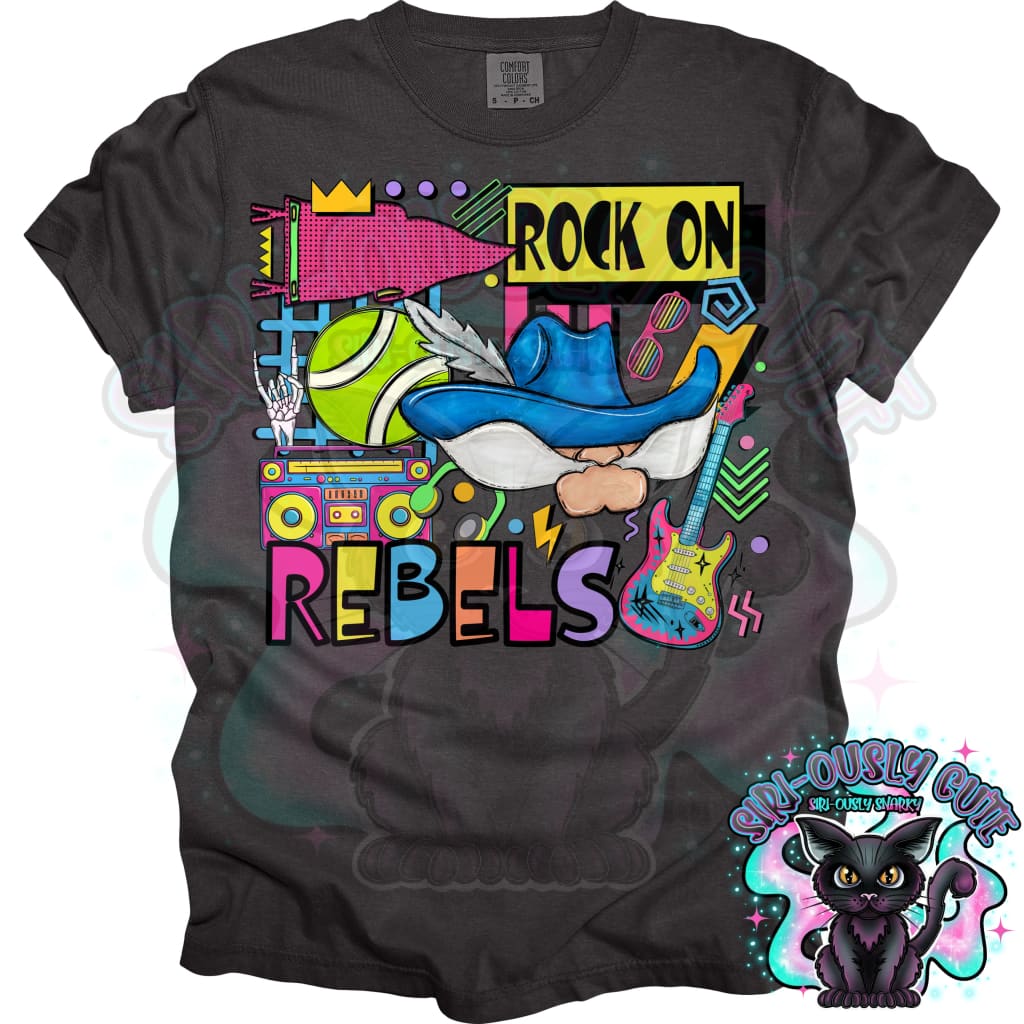 90S Rock On Rebels Tennis Mascot