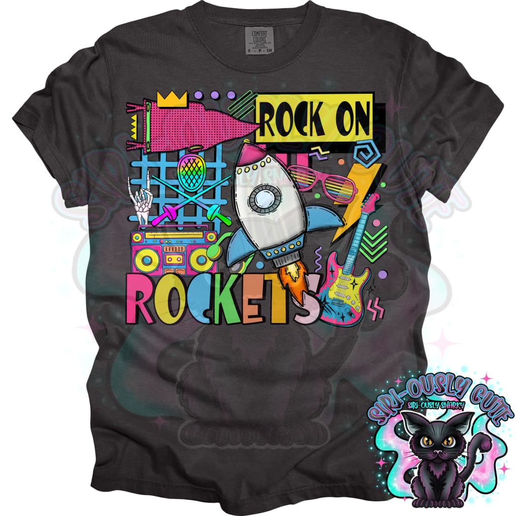 90S Rock On Rockets Fencing Mascot