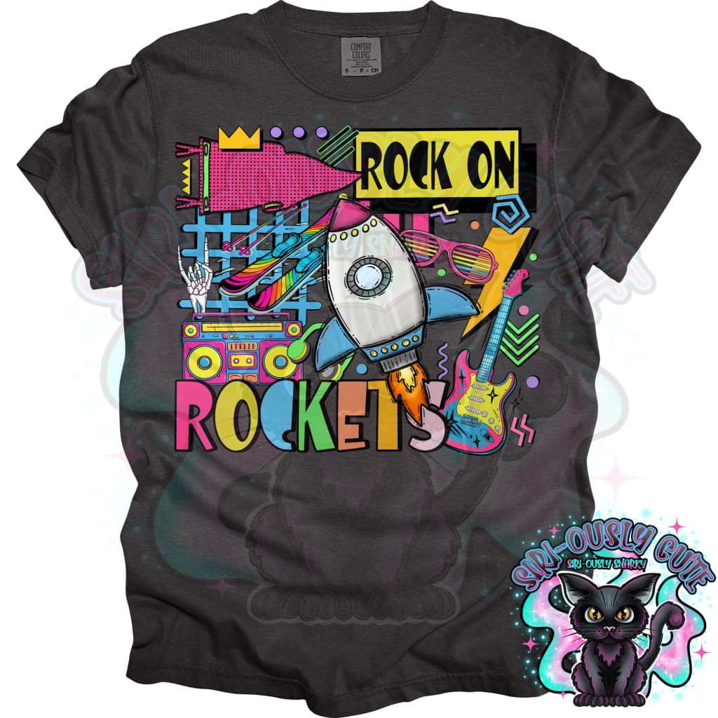 90S Rock On Rockets Skiing Mascot