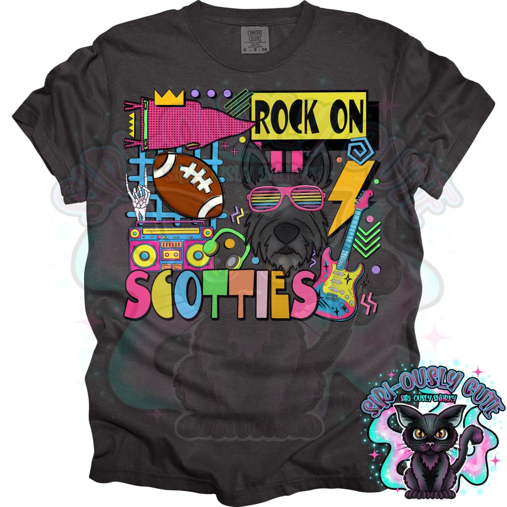 90S Rock On Scotties Football Mascot