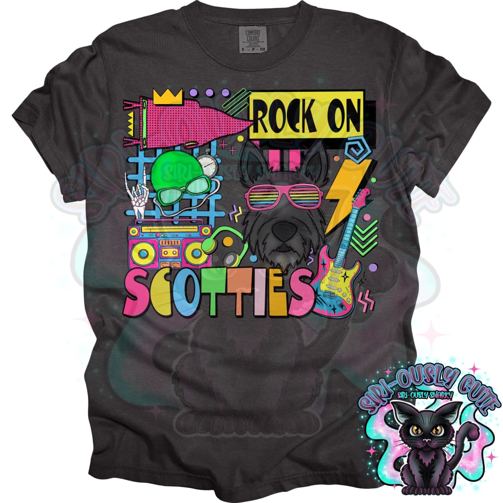 90S Rock On Scotties Swim Mascot
