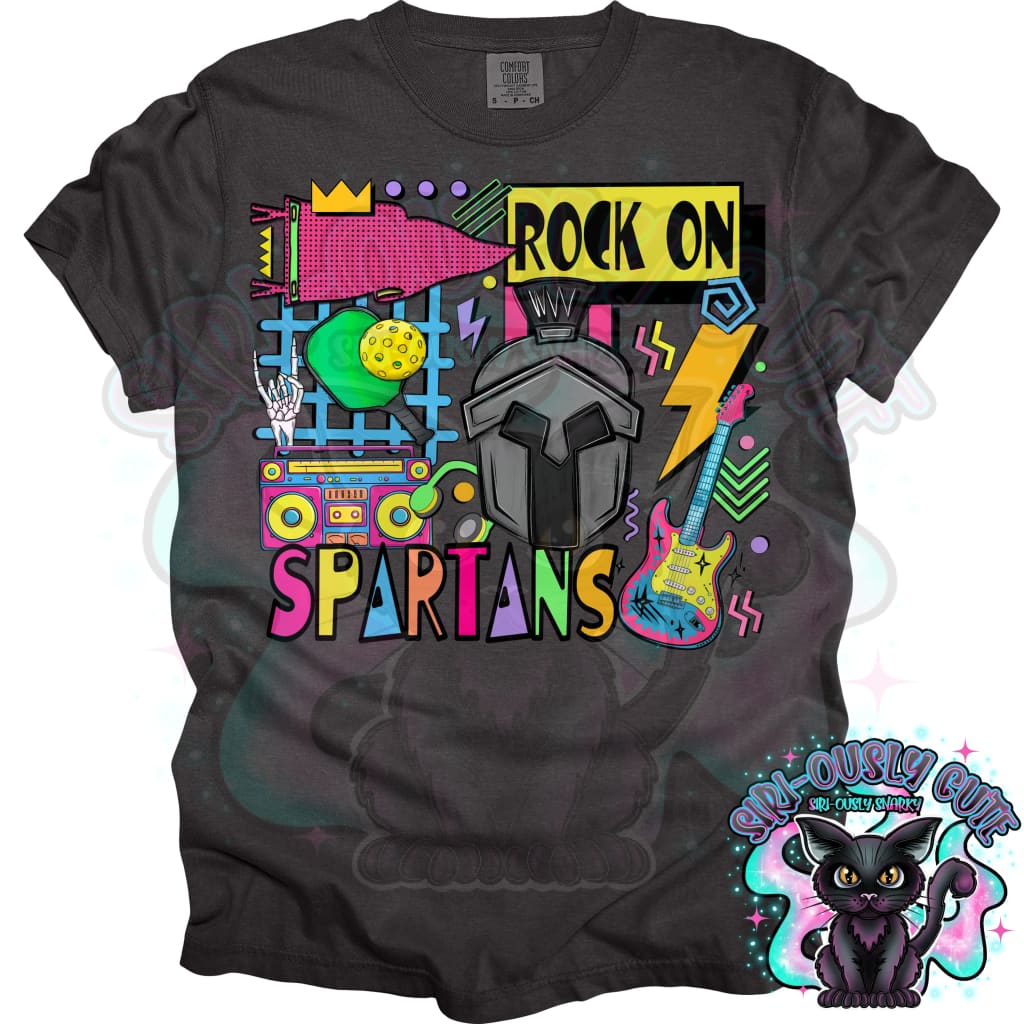 90S Rock On Spartans Pickleball Mascot