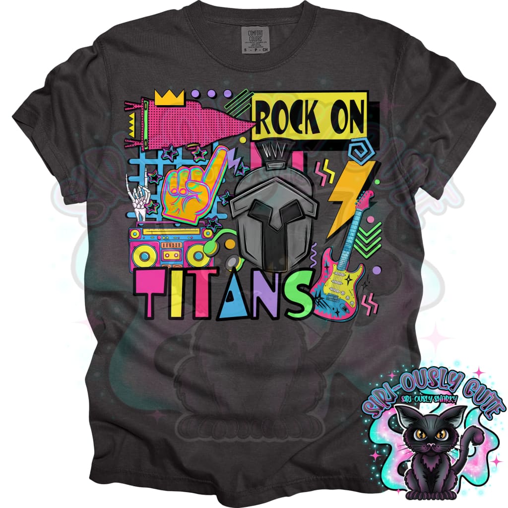 90S Rock On Titans Mascot