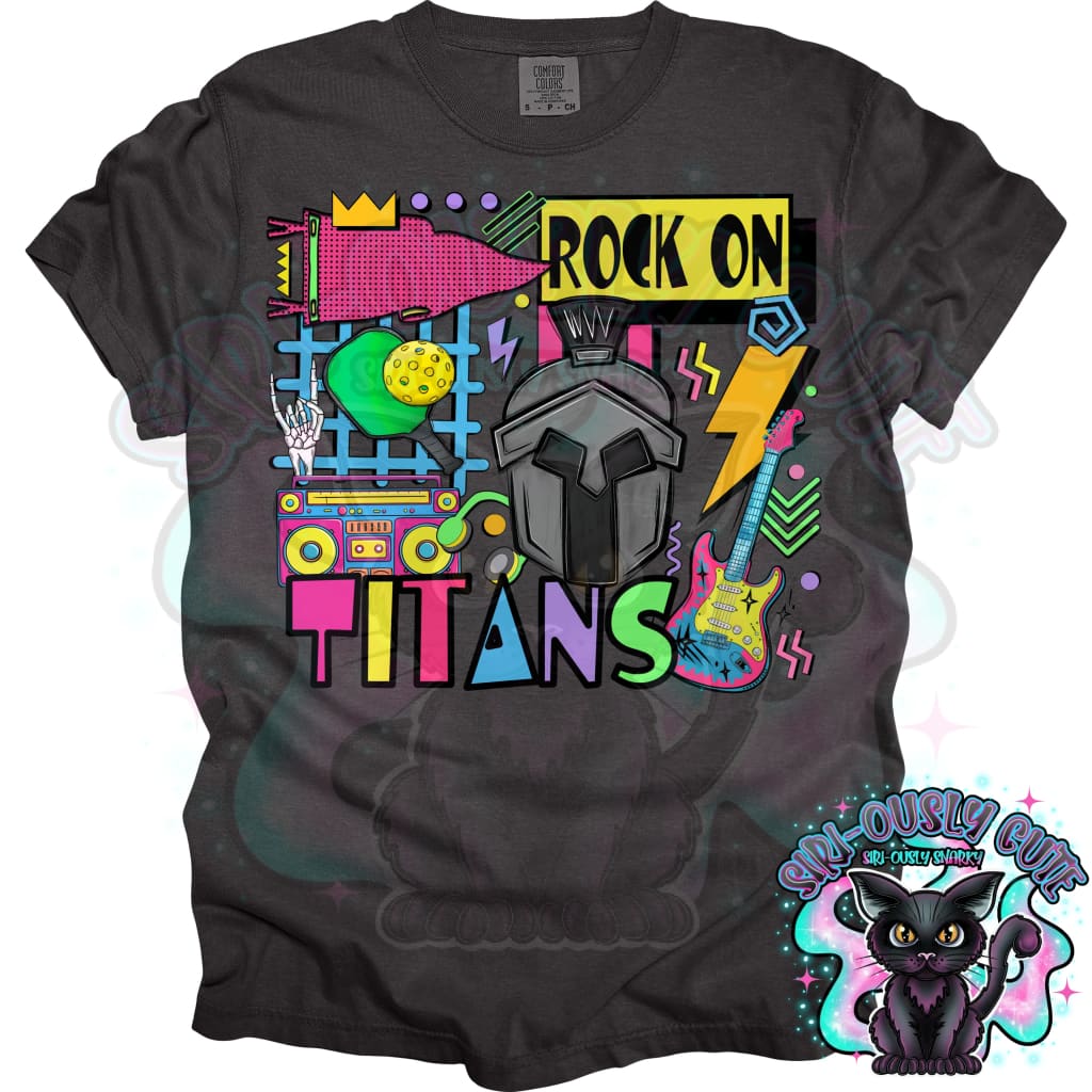 90S Rock On Titans Pickleball Mascot