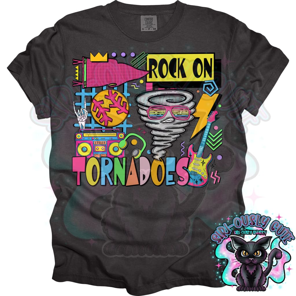 90S Rock On Tornadoes Softball Mascot