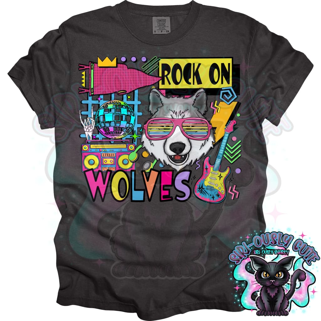 90S Rock On Wolves Dance Mascot