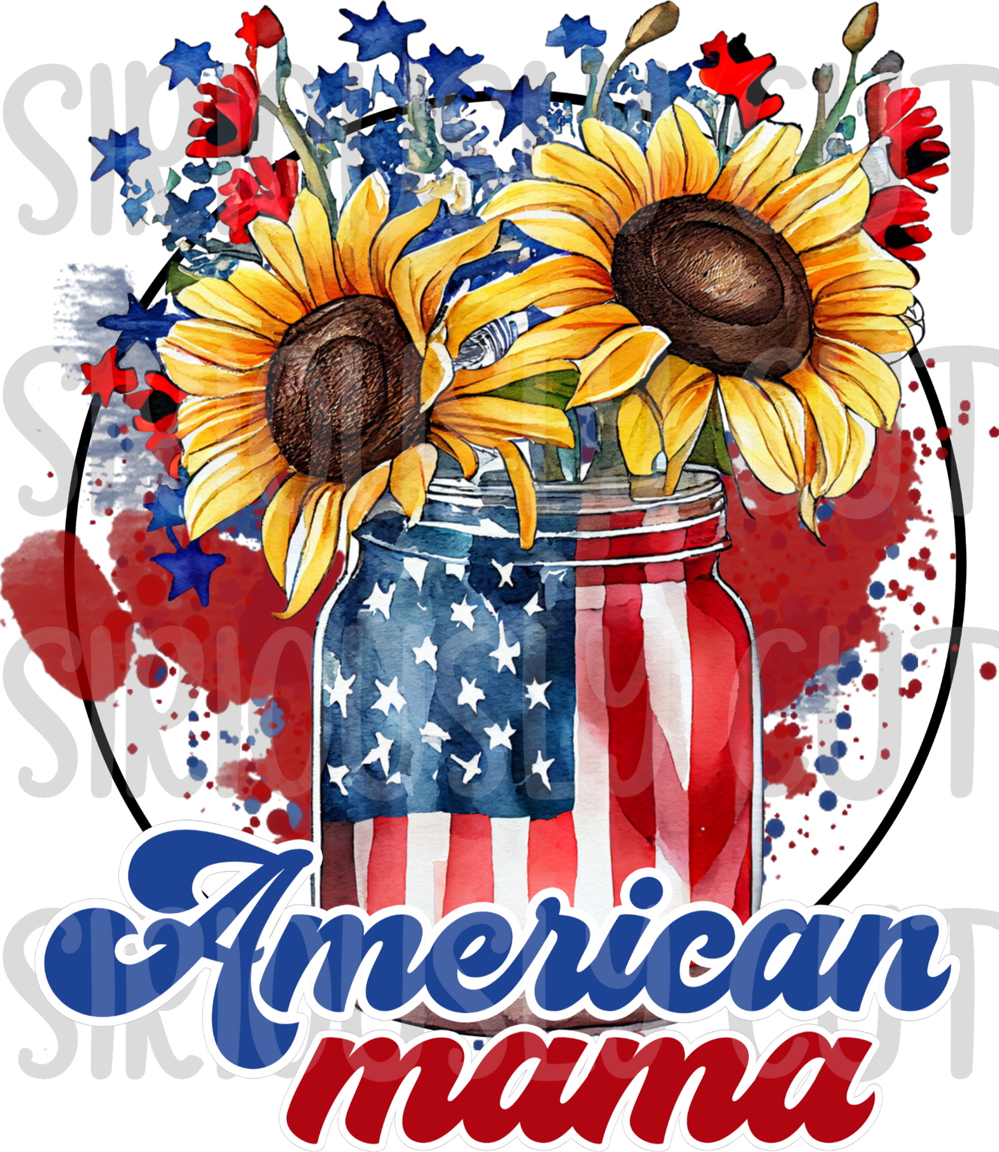 American mama Mason floral