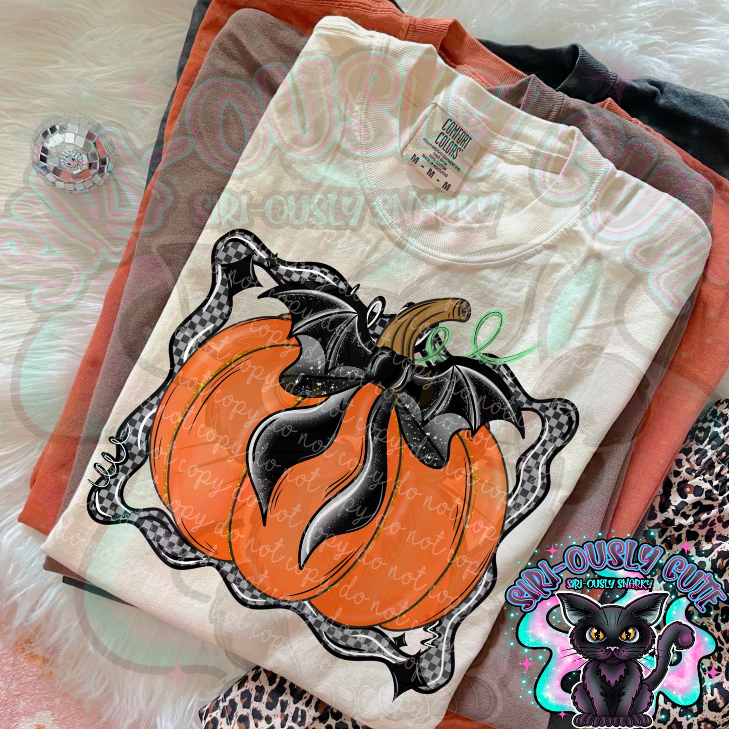 Bat bow pumpkin