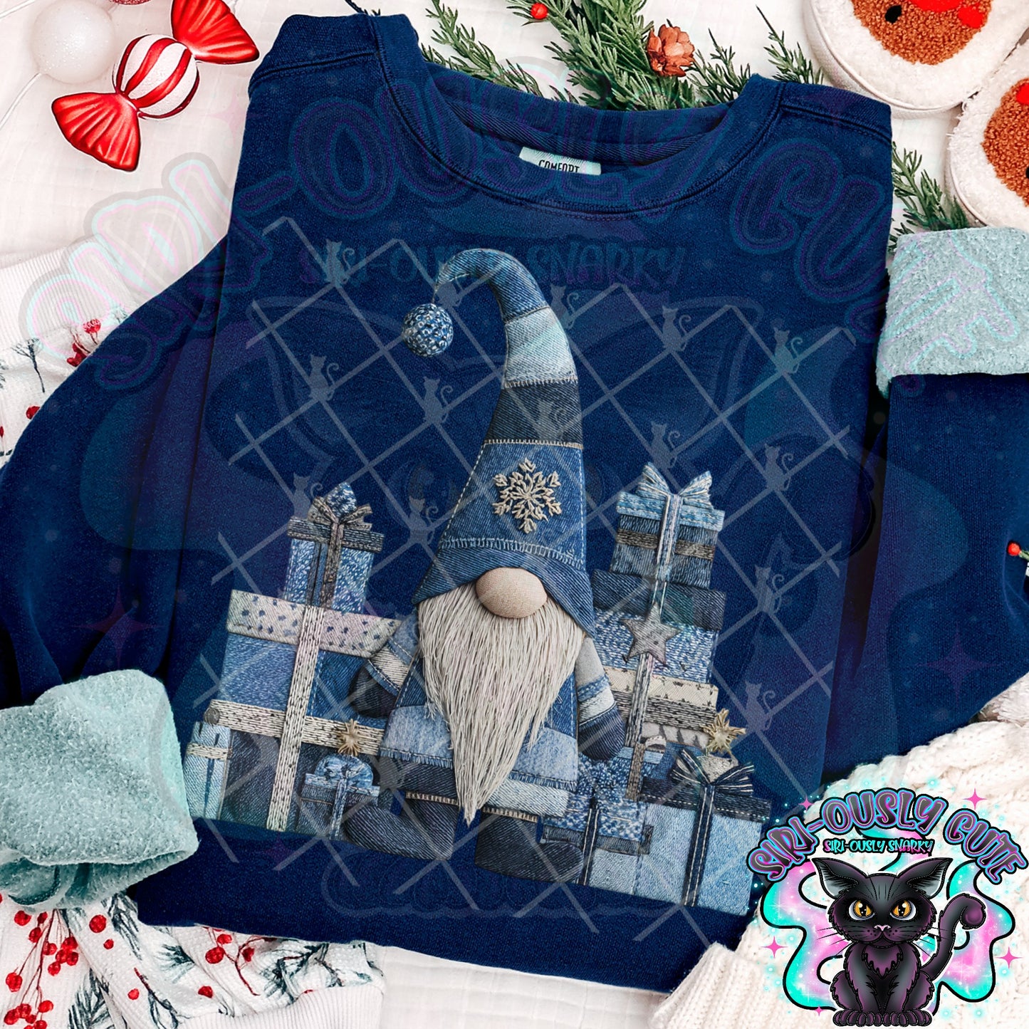 Denim Patchwork Gnome