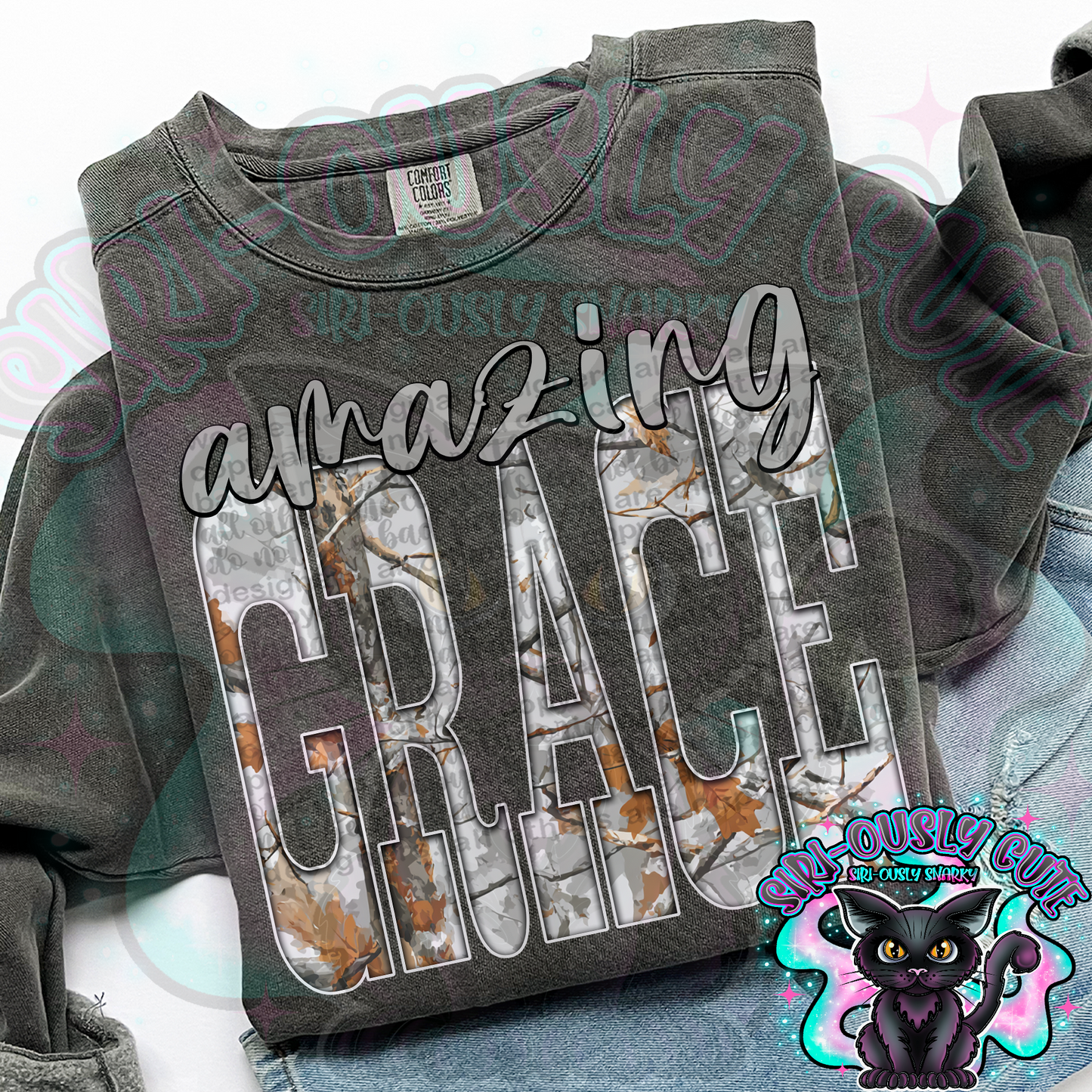 Gray Camo Amazing Grace