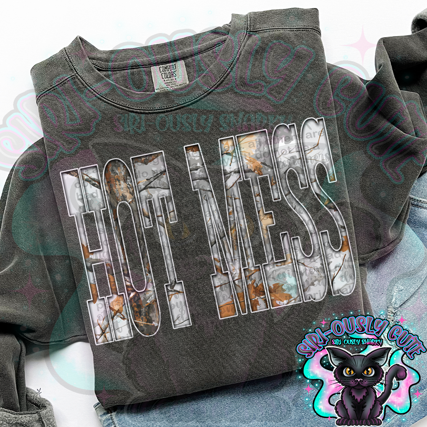 Gray Camo Hot Mess