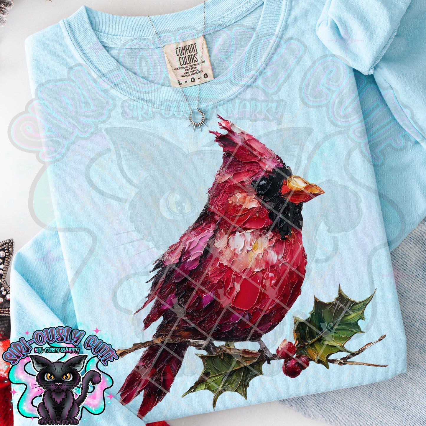 Hand Painted Christmas Cardinal