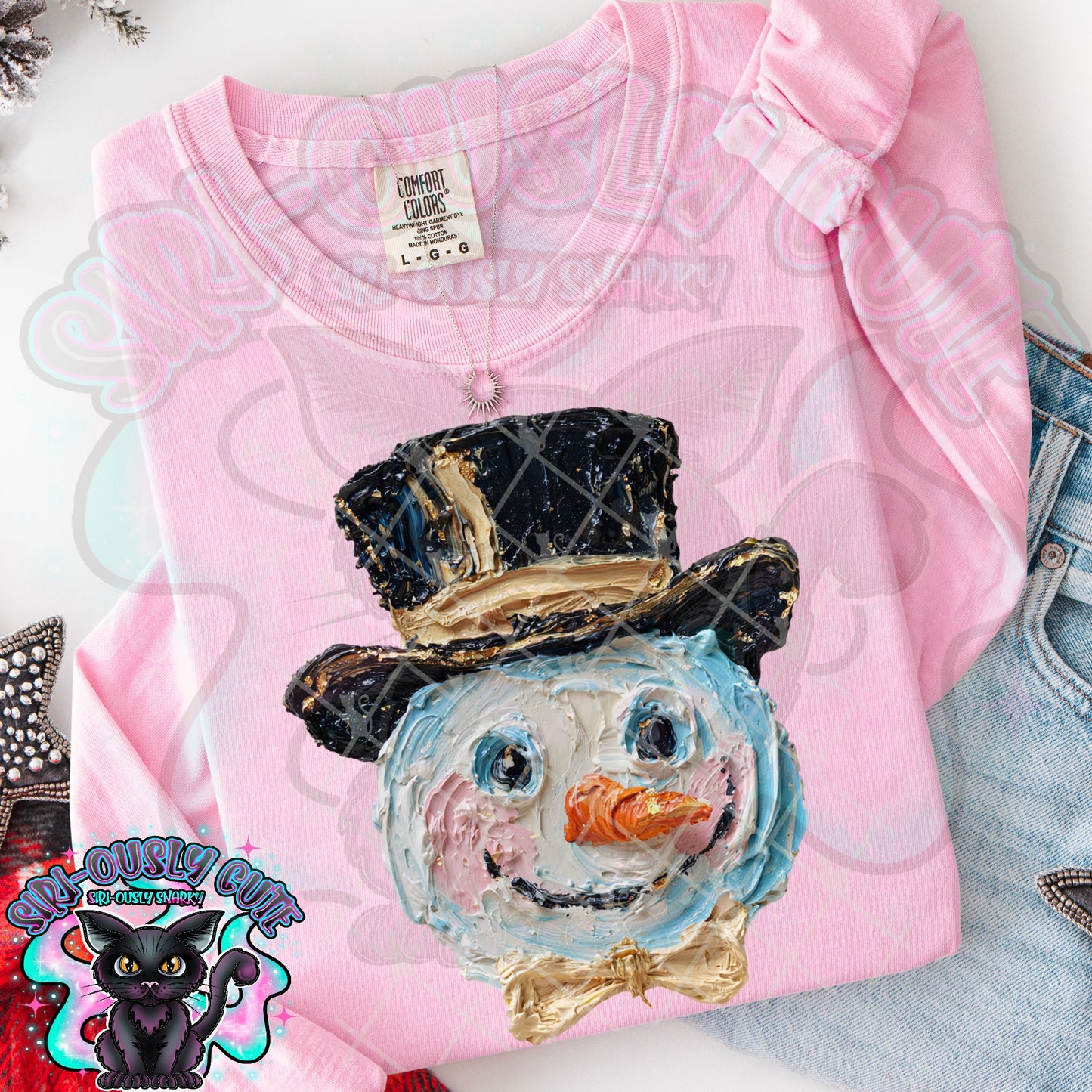 Hand Painted Snowman