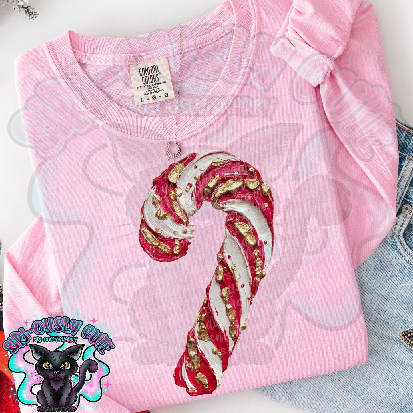 Hand painted Candy Cane