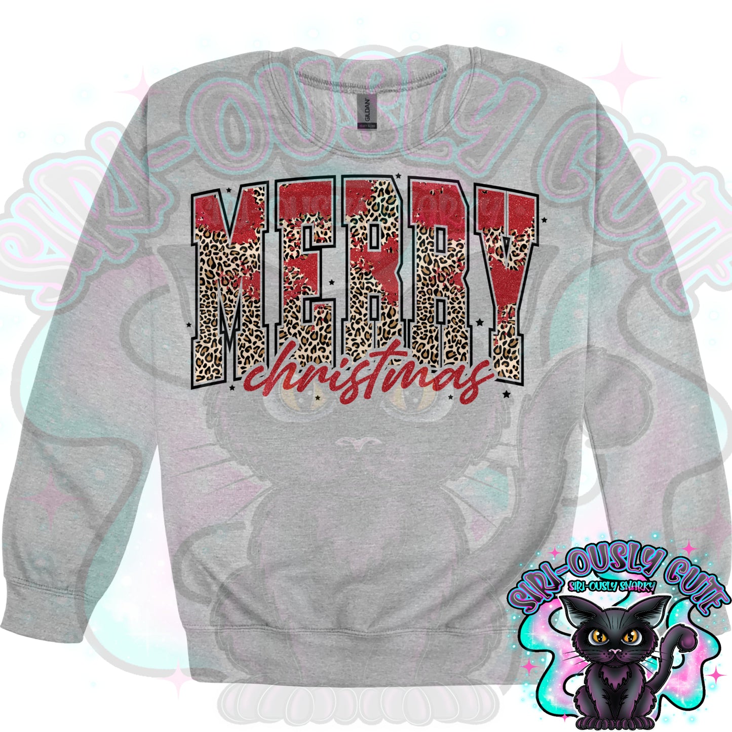 Merry Christmas Red Leopard